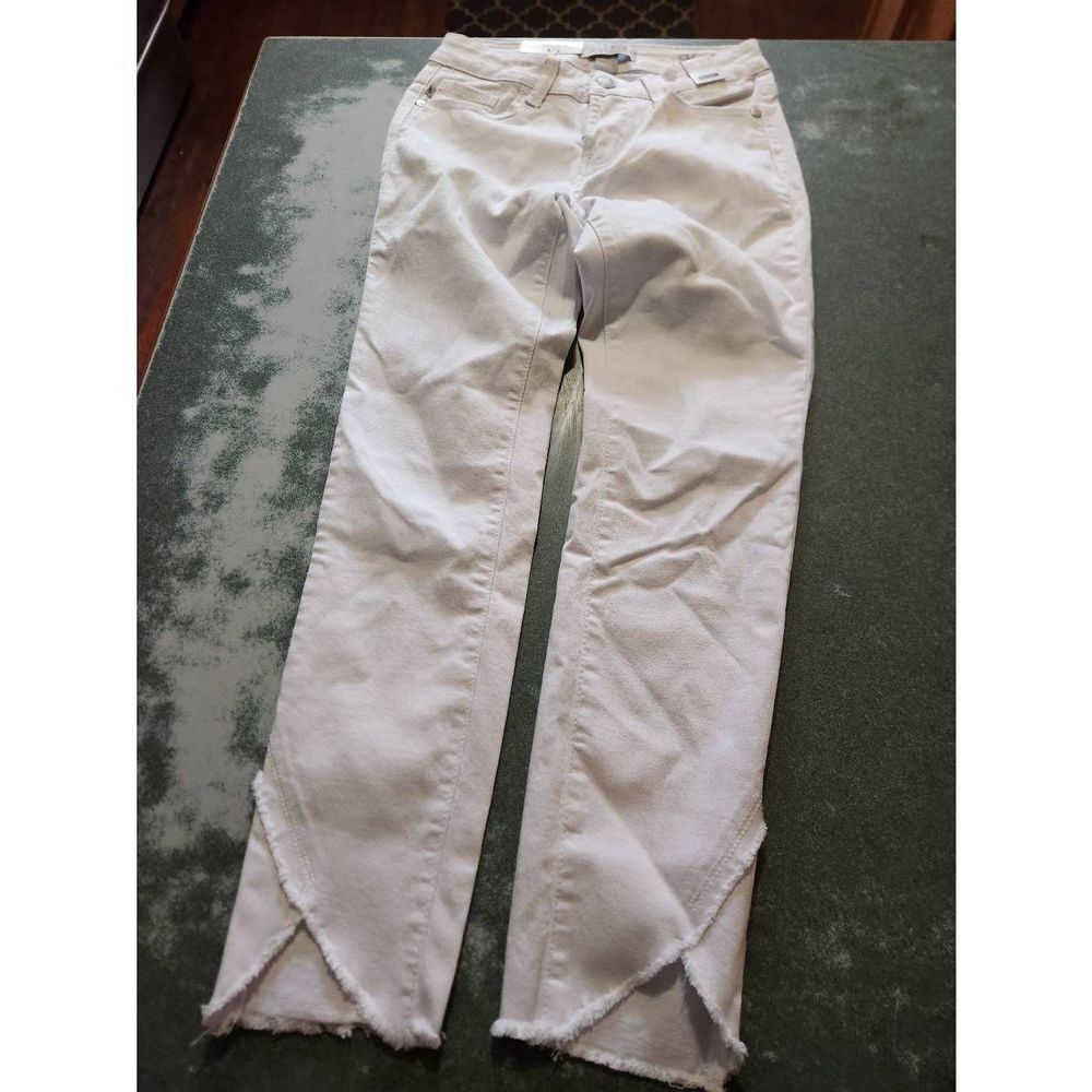 NWT Judy Blue White Mid-Rise Skinny Fit Denim Jeans sz 1/25